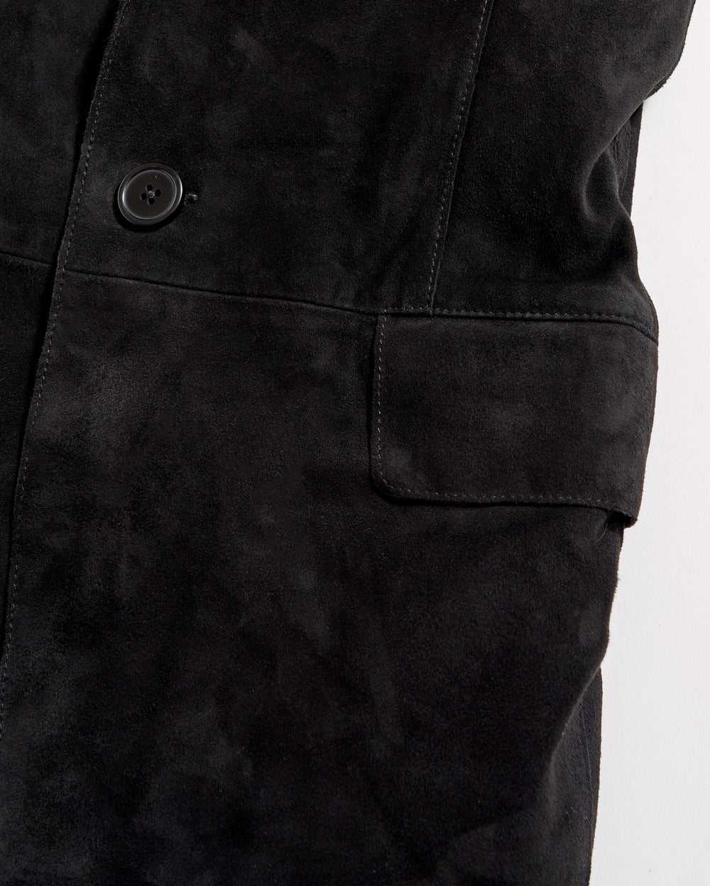 Suede Blazer Vest