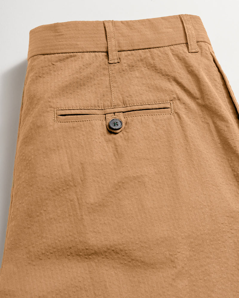 Seersucker Double Pleated Trouser