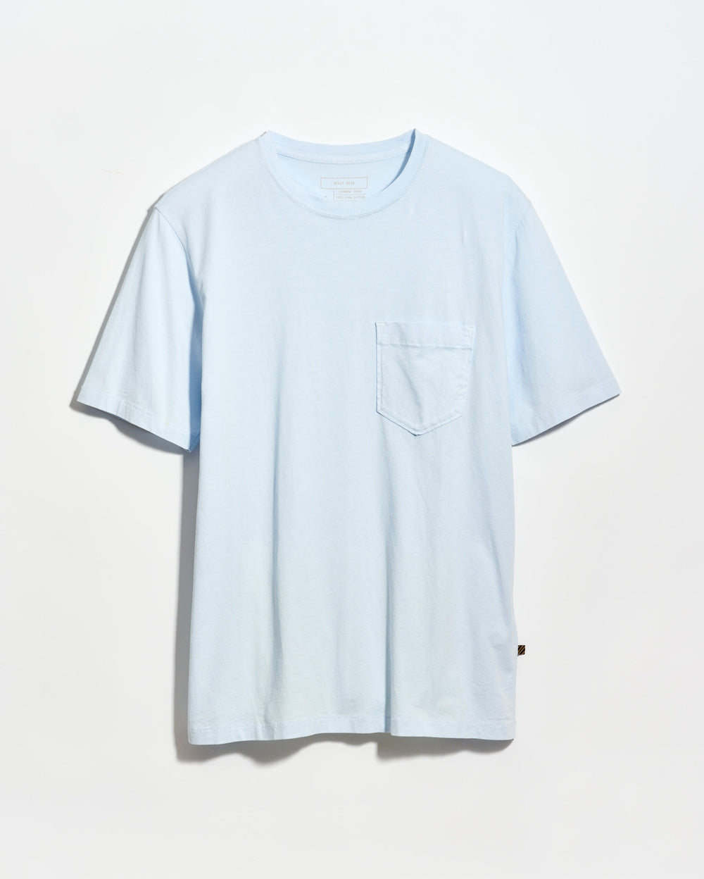 Light blue t-shirt on a light gray background