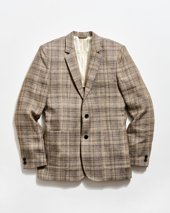 Plaid Linen Walton Jacket