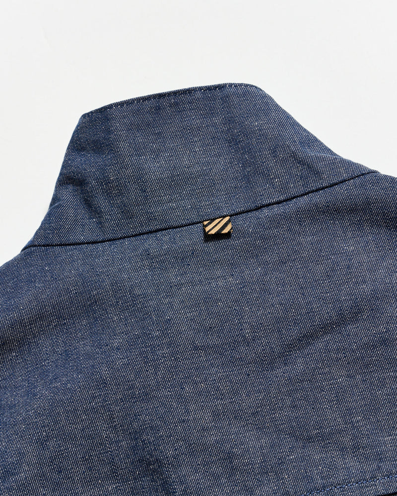 Waxed Denim Harrington Jacket