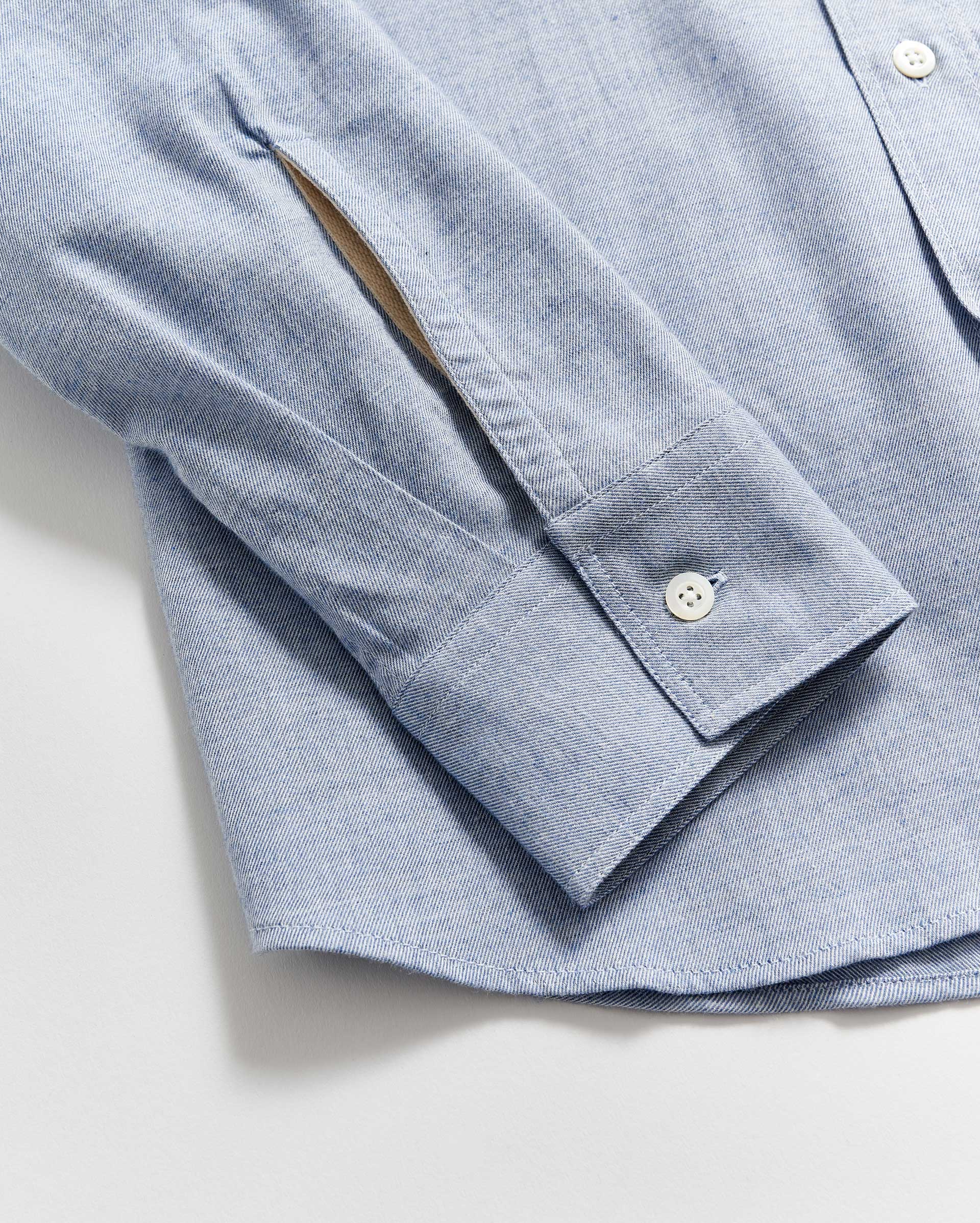 Sleeve detail Tuscumbia Classic Shirt in Light Blue
